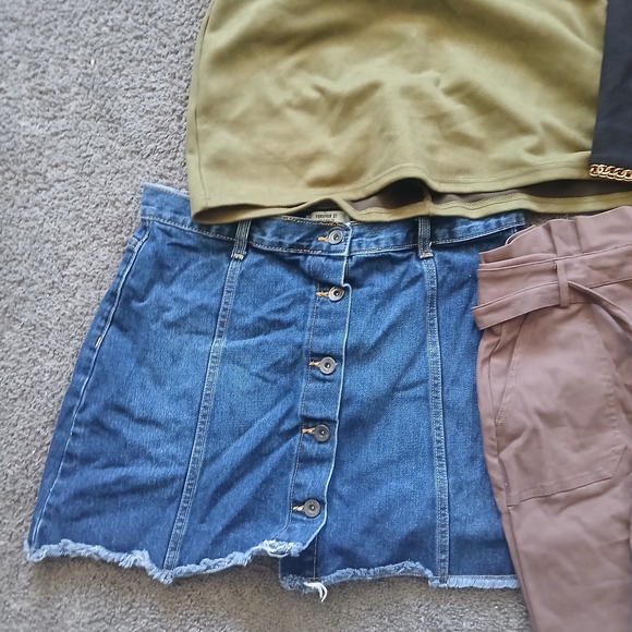 Chocolate Brand Mini Skirt Set - Black, Olive, Denim, Tan, Sz L,xl - Picture 2 of 6